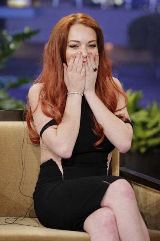 Lindsay Lohan - The Tonight Show with Jay Leno in Burbank